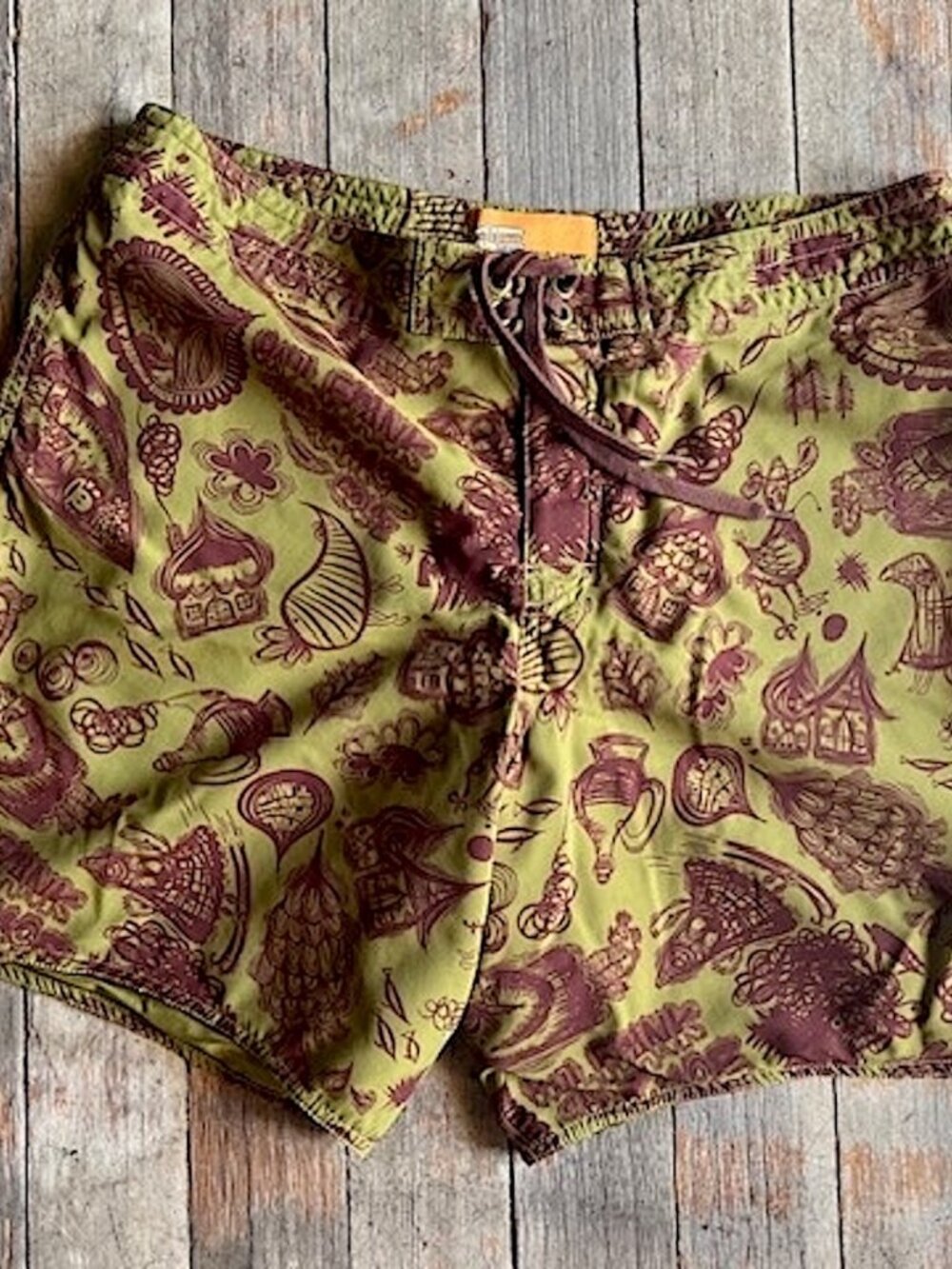 Vintage Paul Frank Thomas Campbell Board Shorts Swim Trunks Men SZ 36 UNISEX